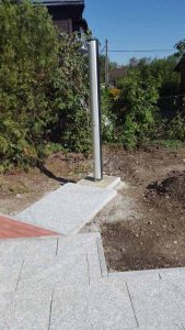 Fotografija izvodjenja radova sa nasim ivicnjacima i plocama betonskim